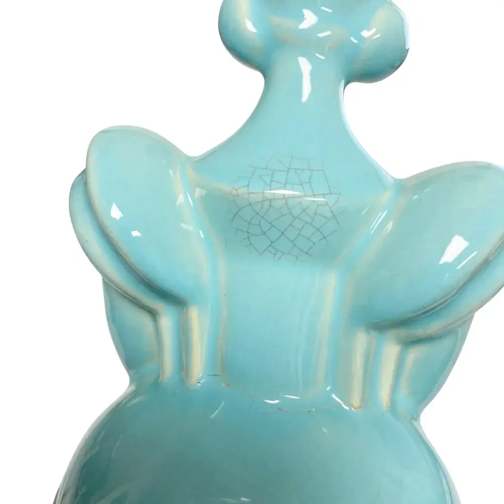 Vintage Pacific 900 USA Victorian Girl Ceramic Art Deco Decorative Vase